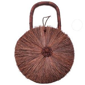 Iraca Palm Brown Mini Bag